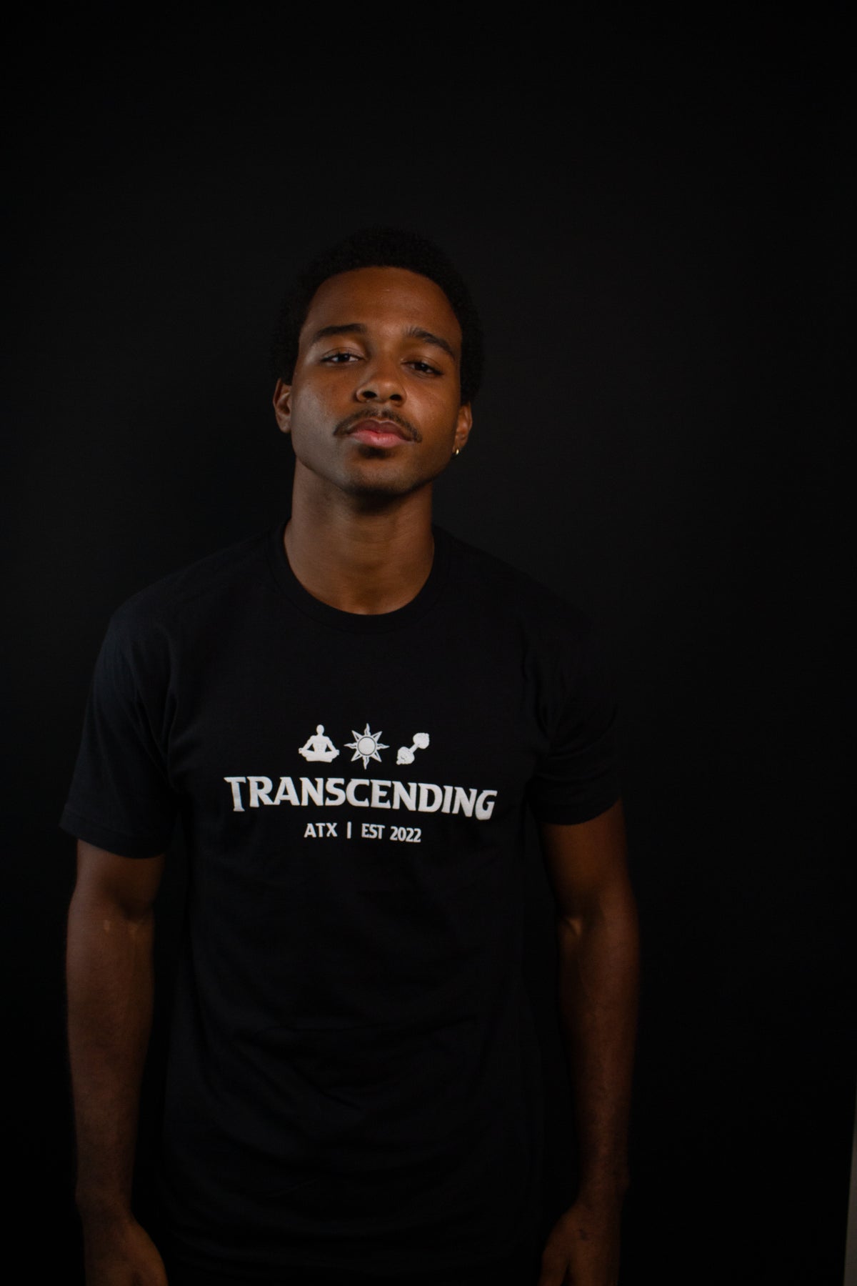 Black Transcending Tee - Go Beyond on Back