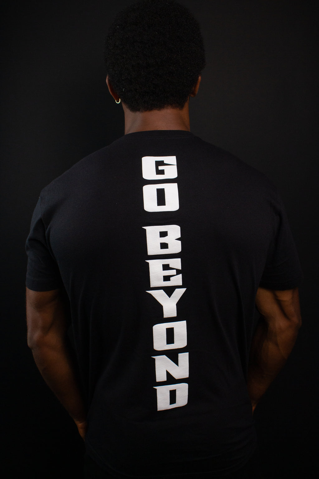 Black Transcending Tee - Go Beyond on Back