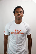 White Transcending Tee - Go Beyond on Sleeve